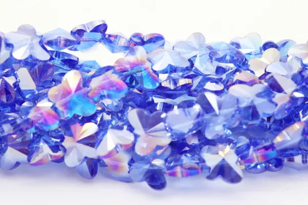 BUTTERFLY CRYSTALS 15MM | ONE STRAND 30 BEADS