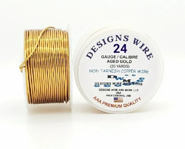 DESIGNS WIRE- Copper wire, Old Gold Colored