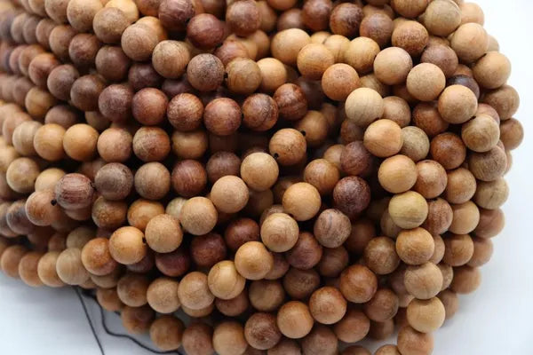 Natural Sandalwood Round Beads