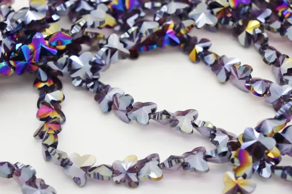 BUTTERFLY CRYSTALS 15MM | ONE STRAND 30 BEADS