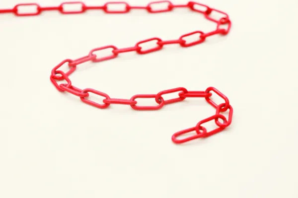 ENAMEL PLATED PAPER CLIP SHAPED CHAIN 8MM | ONE FOOT