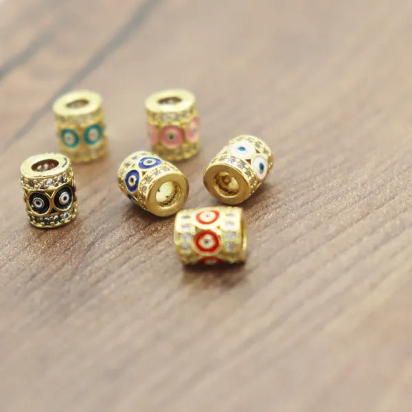 Round Evil Eye Slider Bead