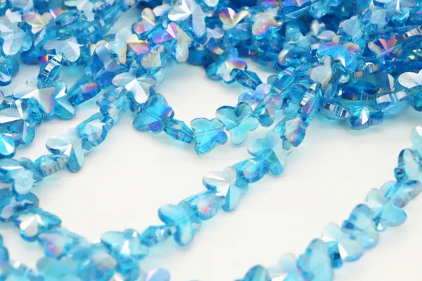 BUTTERFLY CRYSTALS 15MM | ONE STRAND 30 BEADS