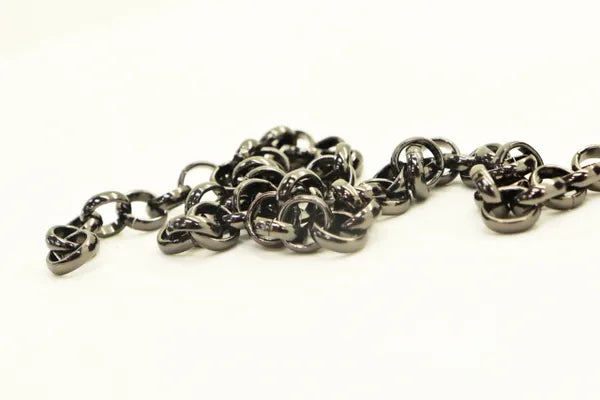 STAINLESS STEEL GUN METAL CHAIN ROUND LINK 4mm/ 8mm | PER ONE FOOT