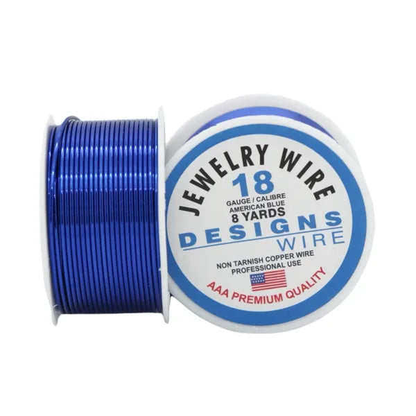 DESIGNS WIRE- Copper wire, American Blue Colored