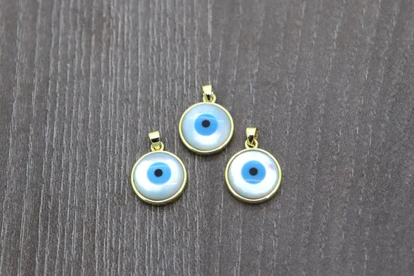 Simple Round Pearl Evil Eye