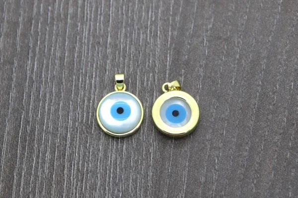 Simple Round Pearl Evil Eye