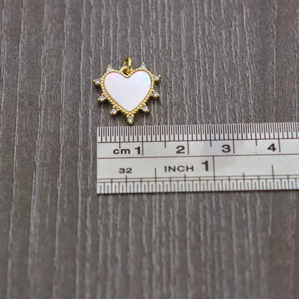 Mother of Pearl Heart Pendant