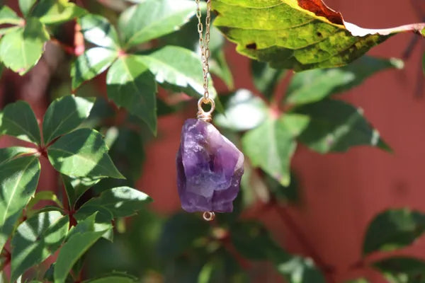 Natural Raw Citrine Rough / Rose Quartz & Amethyst Rough Crystalline Nuggets Strand