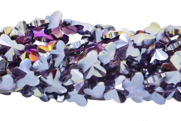 BUTTERFLY CRYSTALS 15MM | ONE STRAND 30 BEADS