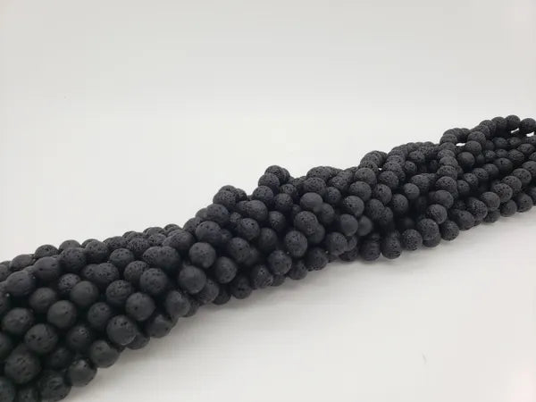 Natural Lava Volcanic Round Beads