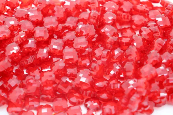 MINI CROSS CRYSTALS 12MM | ONE STRAND 30 BEADS