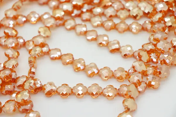 MINI CROSS CRYSTALS 12MM | ONE STRAND 30 BEADS