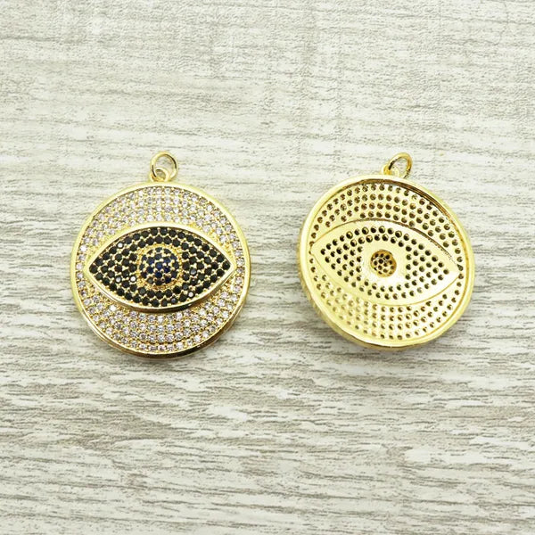 Evil Eye Round Pendant