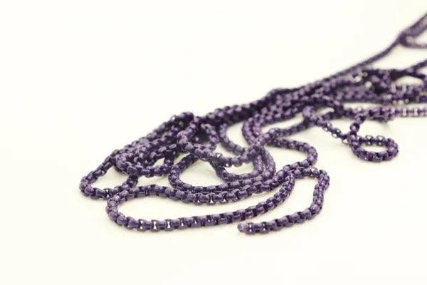 ENAMEL PLATED SQUARE CHAIN 3MM | ONE FOOT