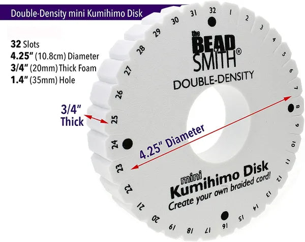 THE BEADSMITH- ROUND KUMIHIMO DISK