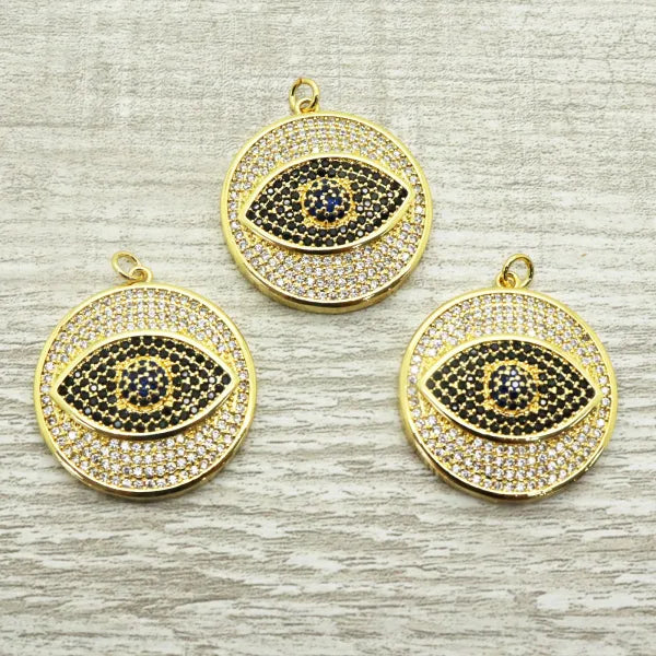 Evil Eye Round Pendant