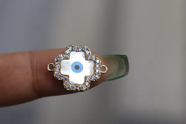 Clover Evil Eye Connector