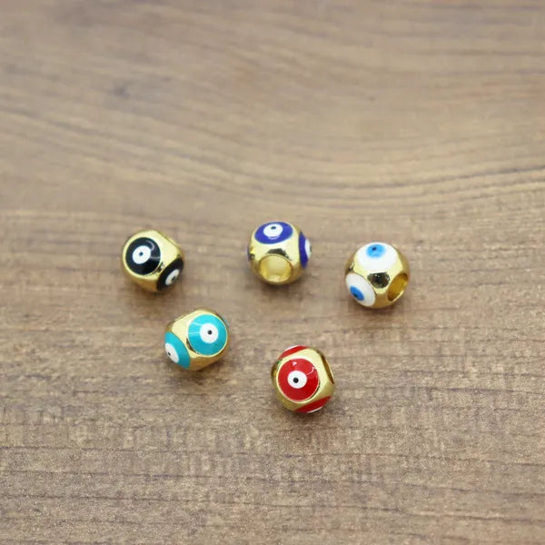 Round Evil Eye Slider Bead