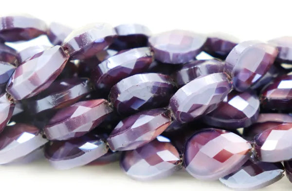 TEAR DROP FACETED CRYSTAL | ABOUT 16 BEADS