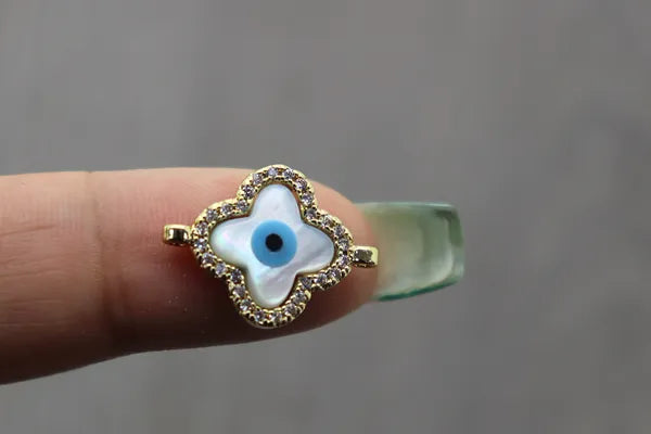 Evil Eye Flower Connector