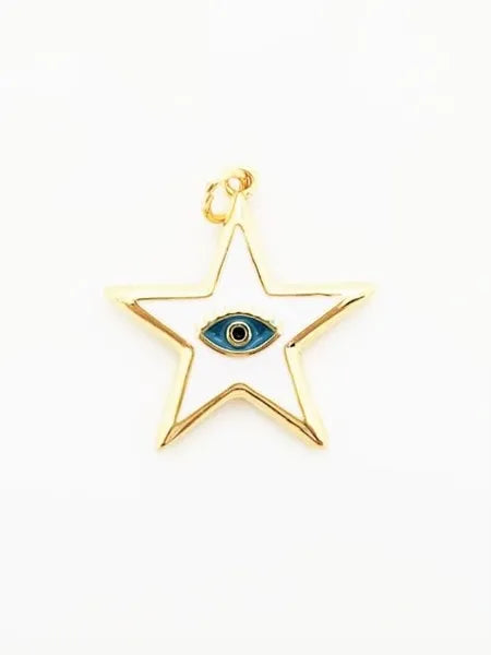 Star Evil Eye Charm