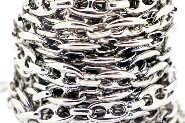 STAINLESS STEEL OVAL PUFF CHAIN 13MM | ONE FOOT