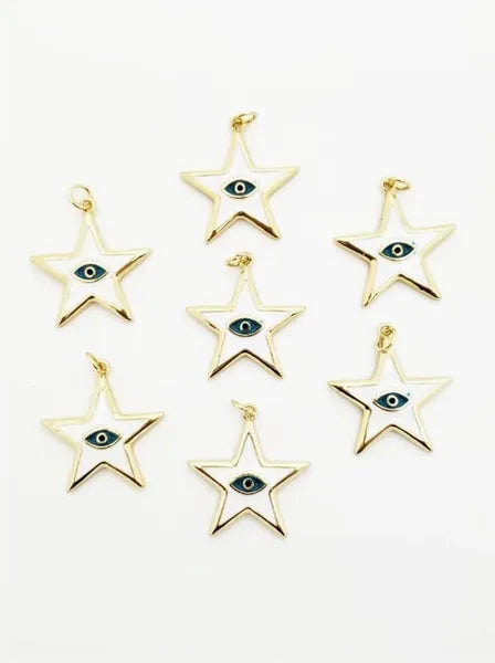 Star Evil Eye Charm