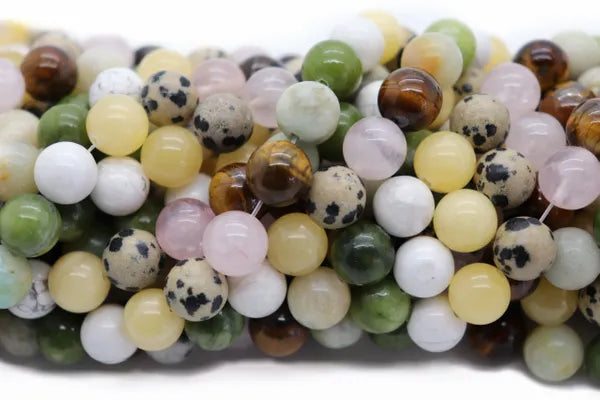 Semi-Precious Round Natural Mix Strand