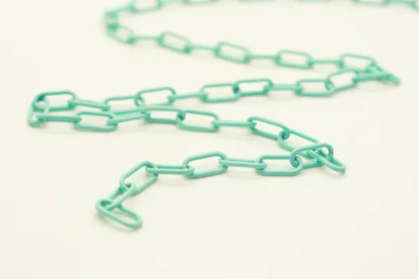 ENAMEL PLATED PAPER CLIP SHAPED CHAIN 8MM | ONE FOOT