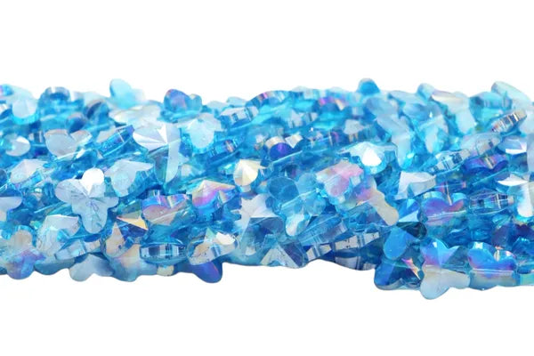 BUTTERFLY CRYSTALS 15MM | ONE STRAND 30 BEADS