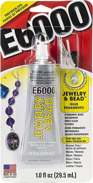 E6000 JEWELRY AND BEAD ADHESIVE (4 Tips Applicators)