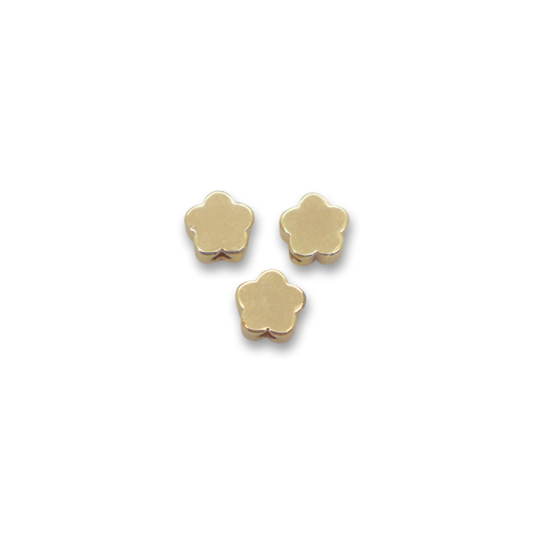 18Kt Gold Plated Flower spacers (verities)