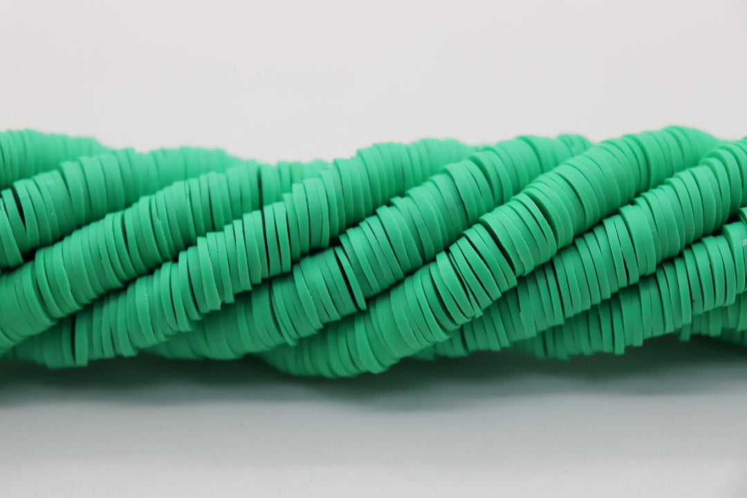 Rubber Heishi Beads 6mm