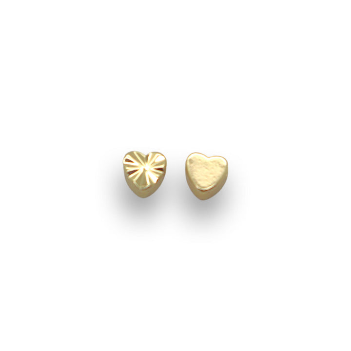 18Kt Gold plated Heart Spacers