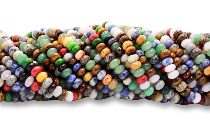 Semi-Precious Rondelle Smooth Beads