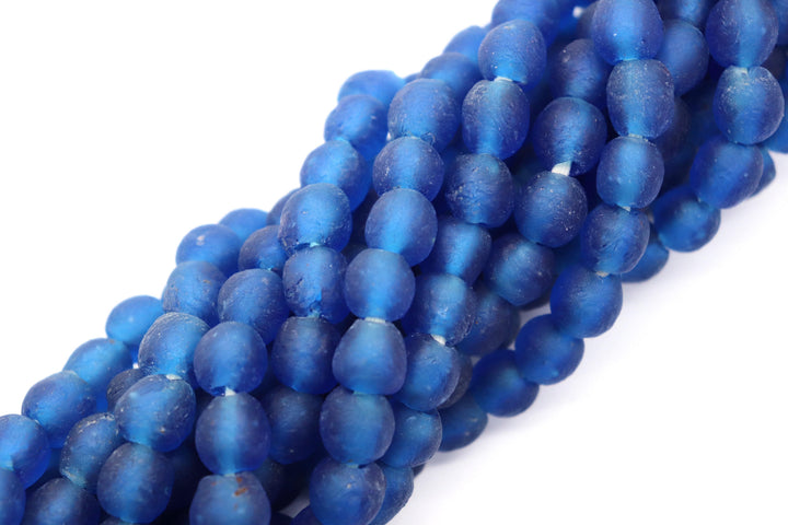 African Sea Glass Beads 10mm