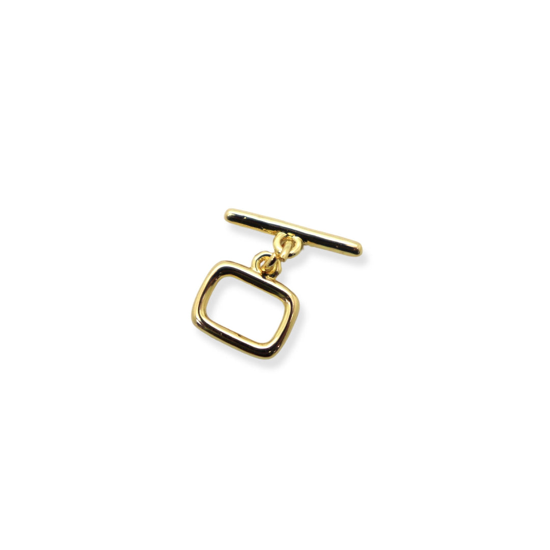 Rectangle Toggle Clasp 18kt Gold Plated