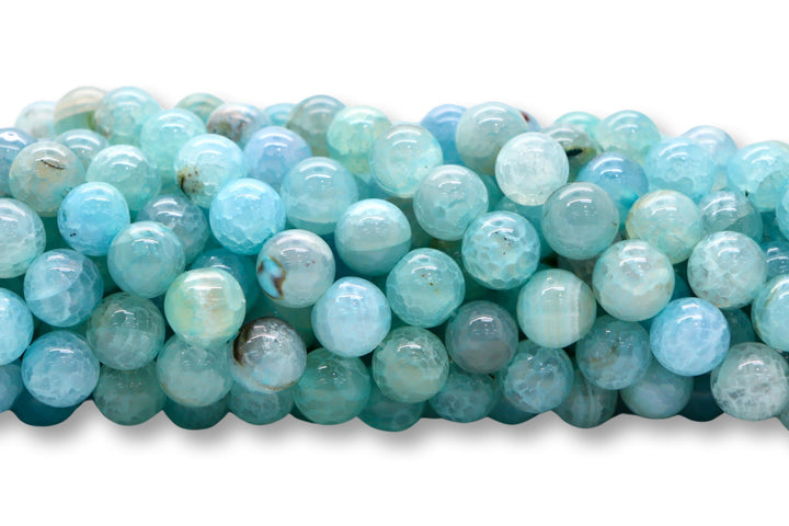 12mm  Semi-Precious Natural and Dyed Agate Round Smooth