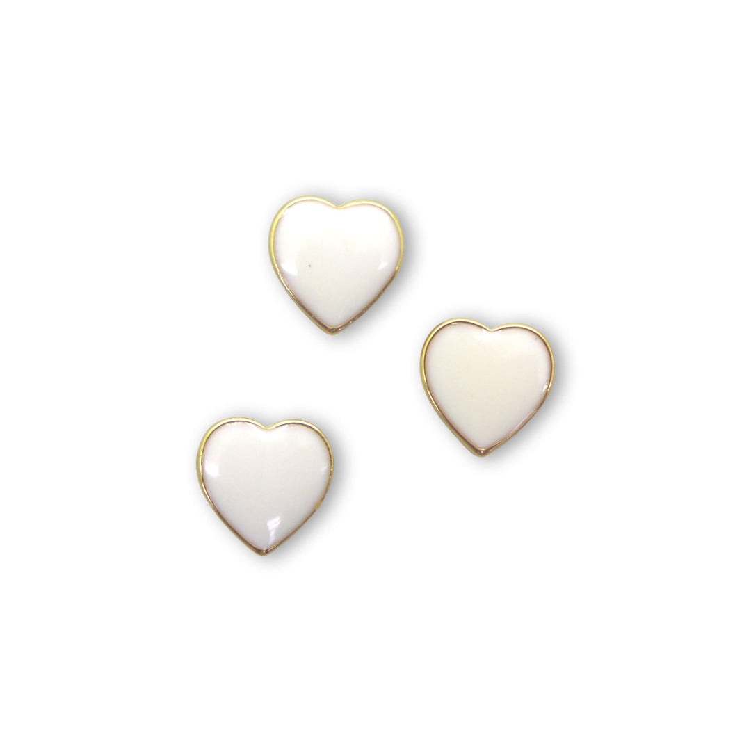 Enamel 18kt Gold plated Heart Spacer