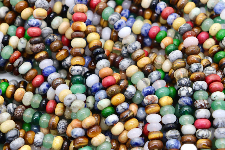 Semi-Precious Rondelle Smooth Beads