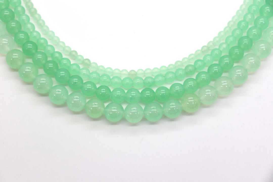 Semi-precious Round Dyed Jade