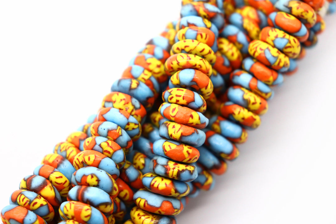 Donut Shaped African Beads 10mm