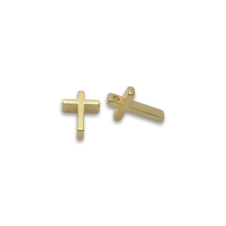 18kt Gold Plated Cross Spacer