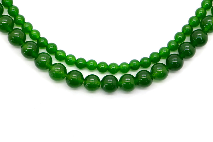 Semi-precious Round Dyed Jade