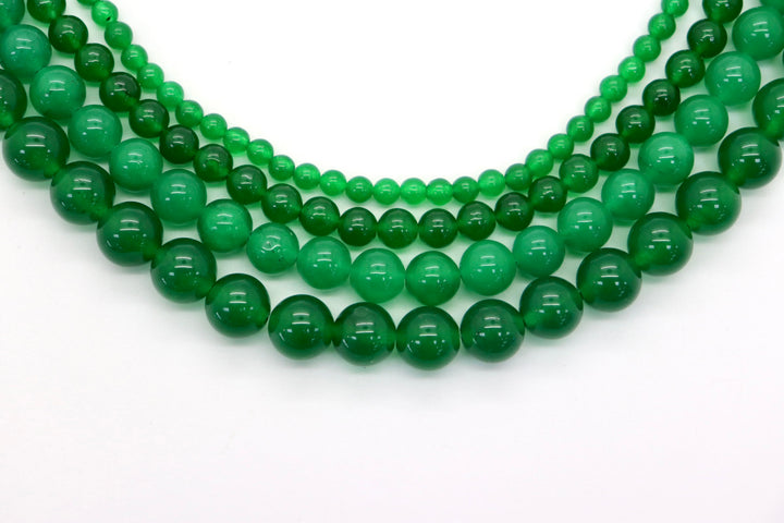 Semi-precious Round Dyed Jade