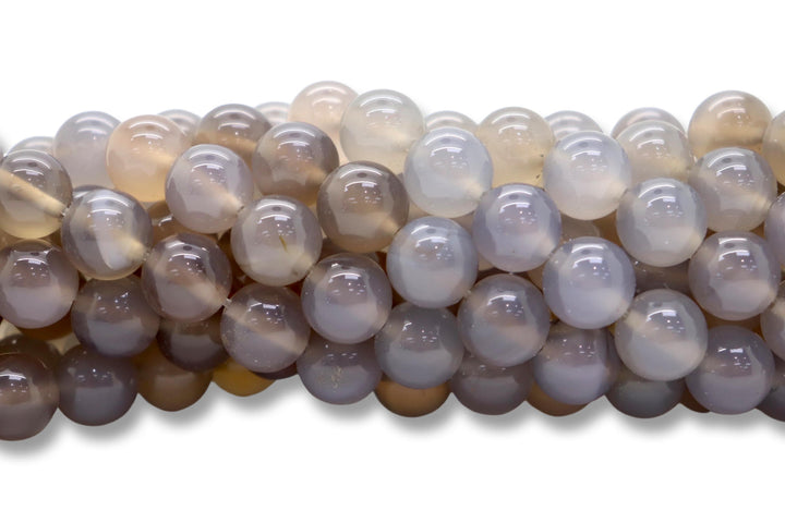 12mm  Semi-Precious Natural and Dyed Agate Round Smooth