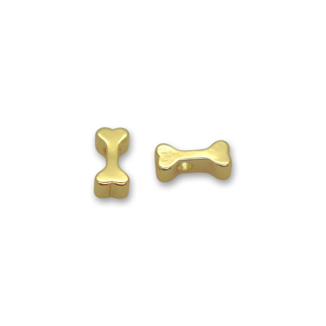 18kt Gold Plated Bone Spacer