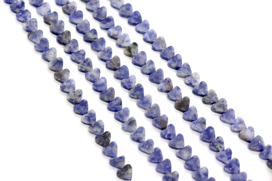 Heart Shaped Semi-precious stones / One 15" Strand