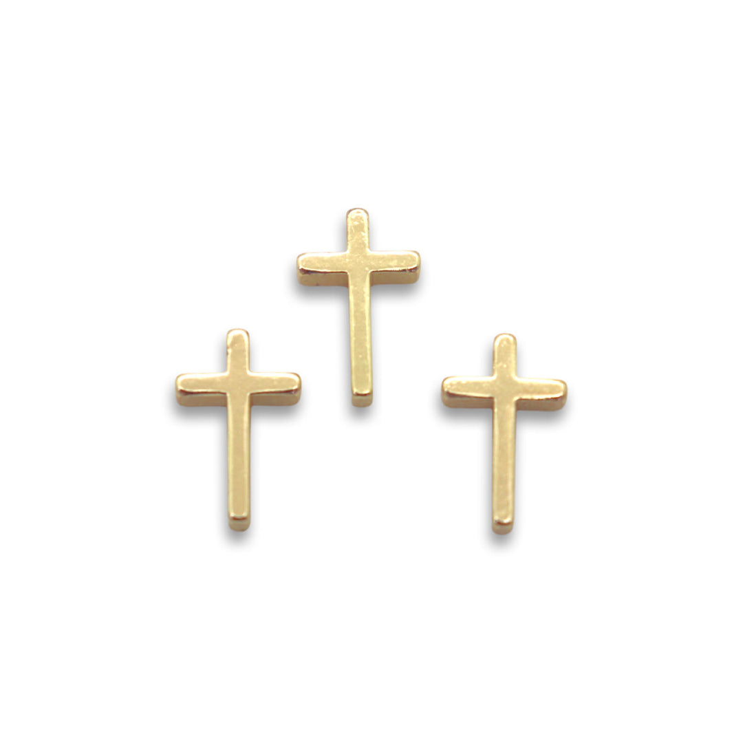 18kt Gold Plated Cross Spacer